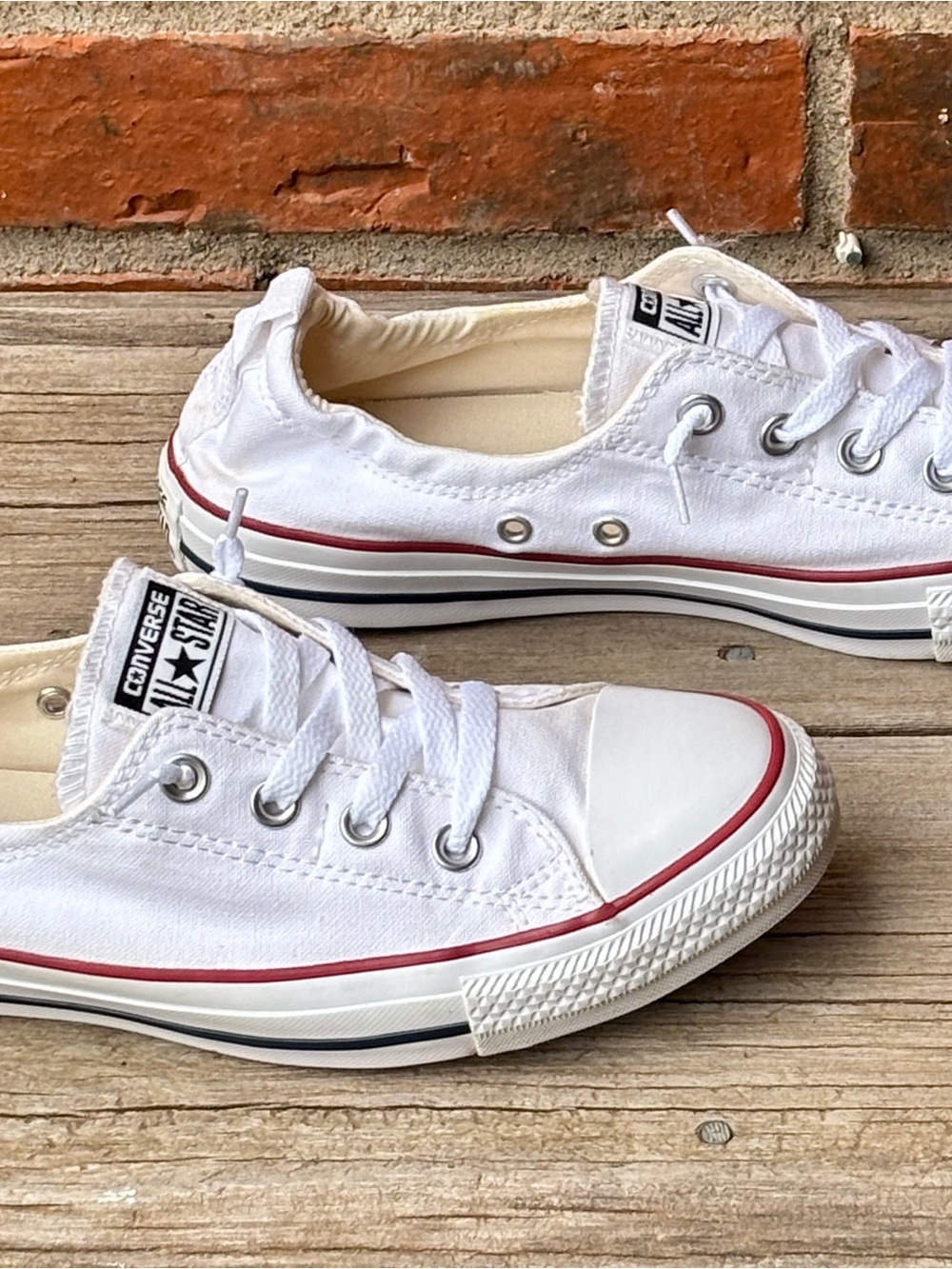 Converse All Star Shoreline White Slip On Sneakers Women 10 - Picture 4 of 8